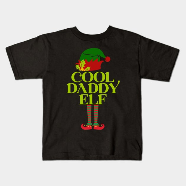 Cool Daddy Elf - Christmas Gift For Dad Kids T-Shirt by Animal Specials